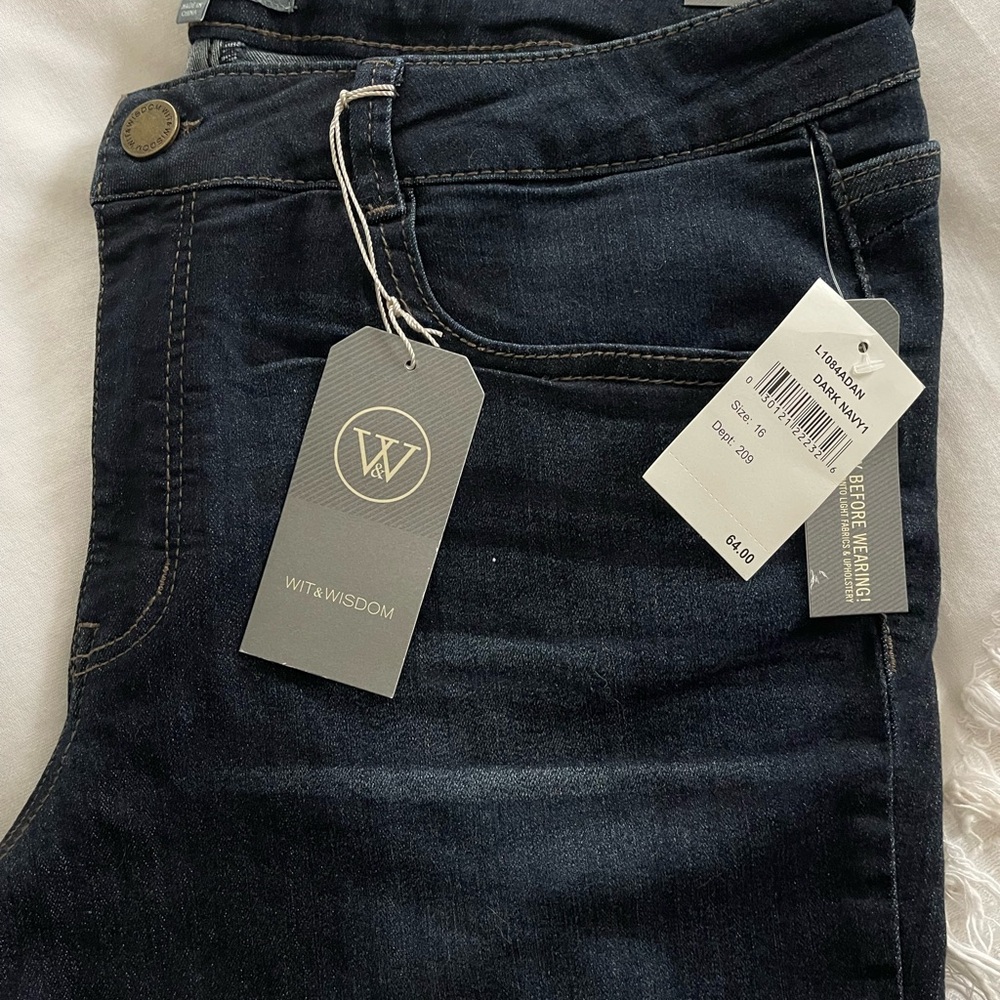 Wit & Wisdom Women's Dark Blue Jeans